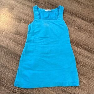 Abercrombie & Fitch Linen Cotton Square Neck Dress